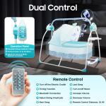 Electric Baby Crib Cradle With Auditory Remote Control