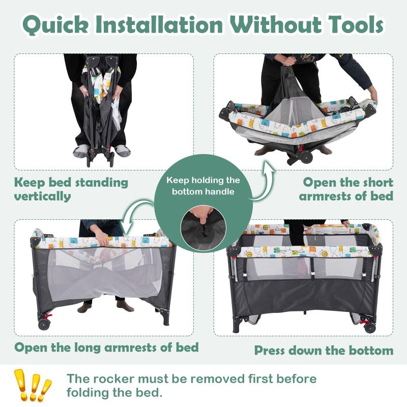 5-in-1 Portable Baby Bedside Bassinet