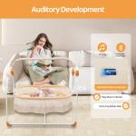 Electric Baby Crib Cradle With Auditory Remote Control