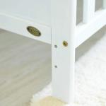 MCC Direct Wooden Baby Cot Bed & Drawer & Aloe Vera Mattress (Orlando Drawer
